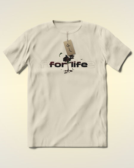 For Life Floral Essence Aesthetic Print Tee